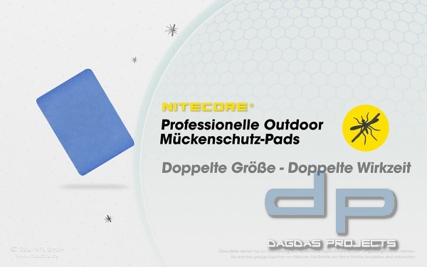 NITECORE MRM10 MÜCKENSSCHUTZ WIRKSTOFFPLÄTTCHEN (30 STÜCK)