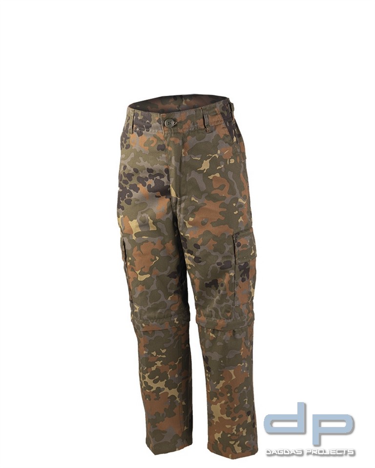 US Zip Off BDU Hose Kids flecktarn VPE 2