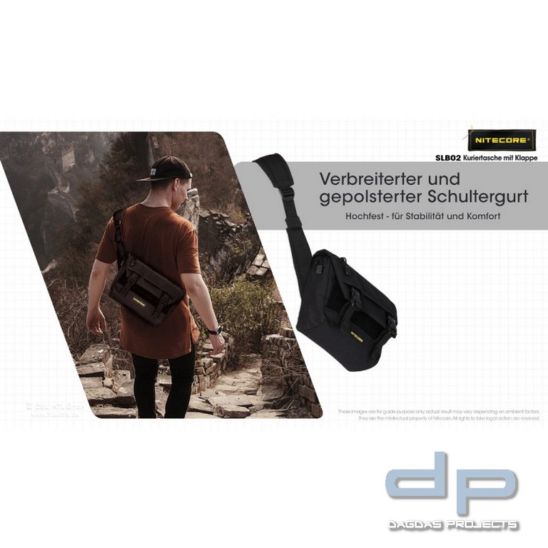 NiteCore® Umhängetasche - Sling Bag SLB02 - (2 Liter)