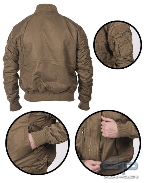 US TACTICAL FLIEGERJACKE DARK COYOTE