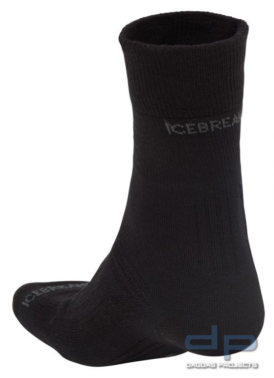 Icebreaker Socken Hike Liner Crew Black