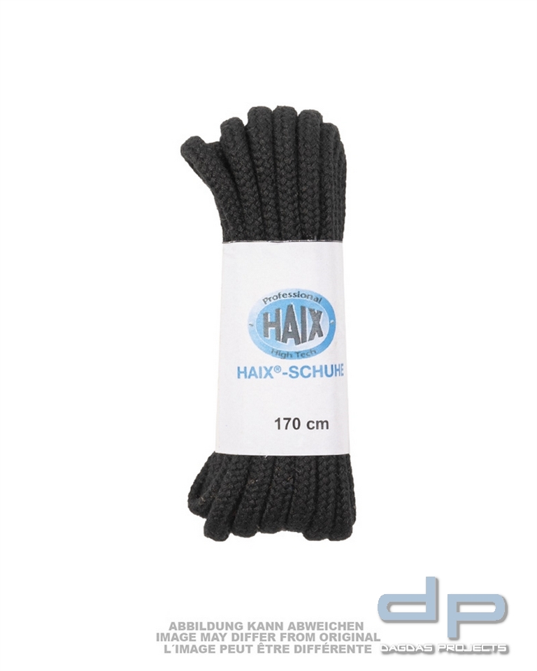 SCHNÜRSENKEL HAIX® 170CM SCHWARZ NEUW. VPE 25 PAAR