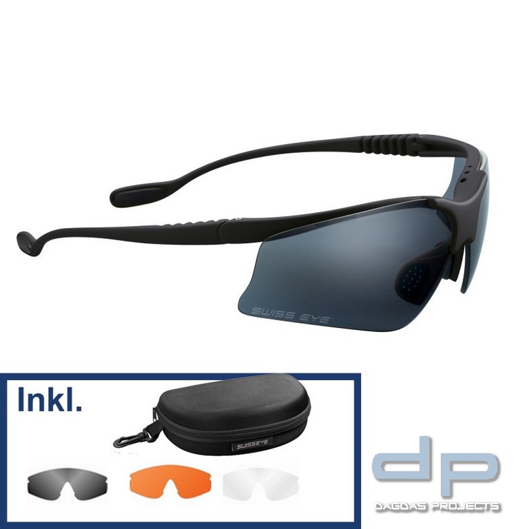 SWISS EYE® Takt. Schutz-/Schiessbrille Stingray inkl. Wechselscheibe und Etui