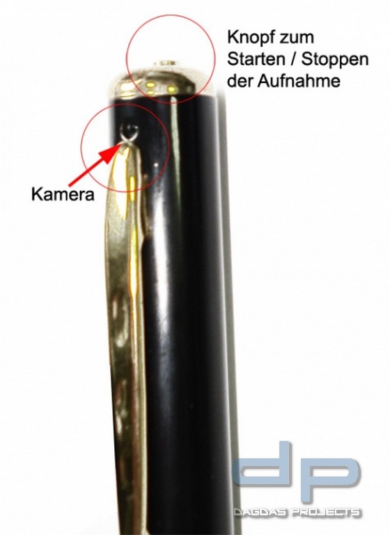Kugelschreiber mit Spionkamera 8GB