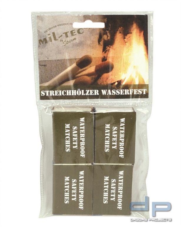 STREICHHÖLZER WASSERFEST 4 PACK/BLISTER  10 Stück
