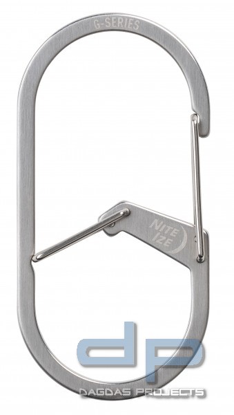 NITE IZE G-SERIES S-BINER KARABINER EDELSTAHL Farbe :Silber Größe S