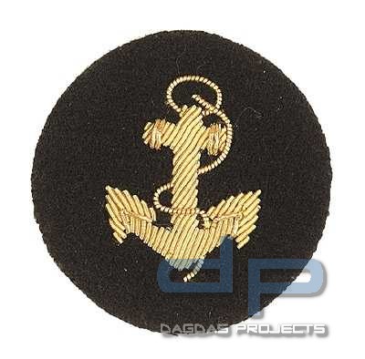 BW Marine Ärmelabzeichen Anker Handgestickt