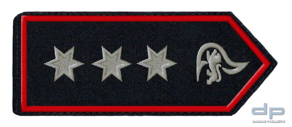 SCHULTERKLAPPENPAAR FEUERWEHR, BADEN-WÜRTTEMBERG HAUPTBRANDMEISTER / HAUPTBRANDMEISTERIN
