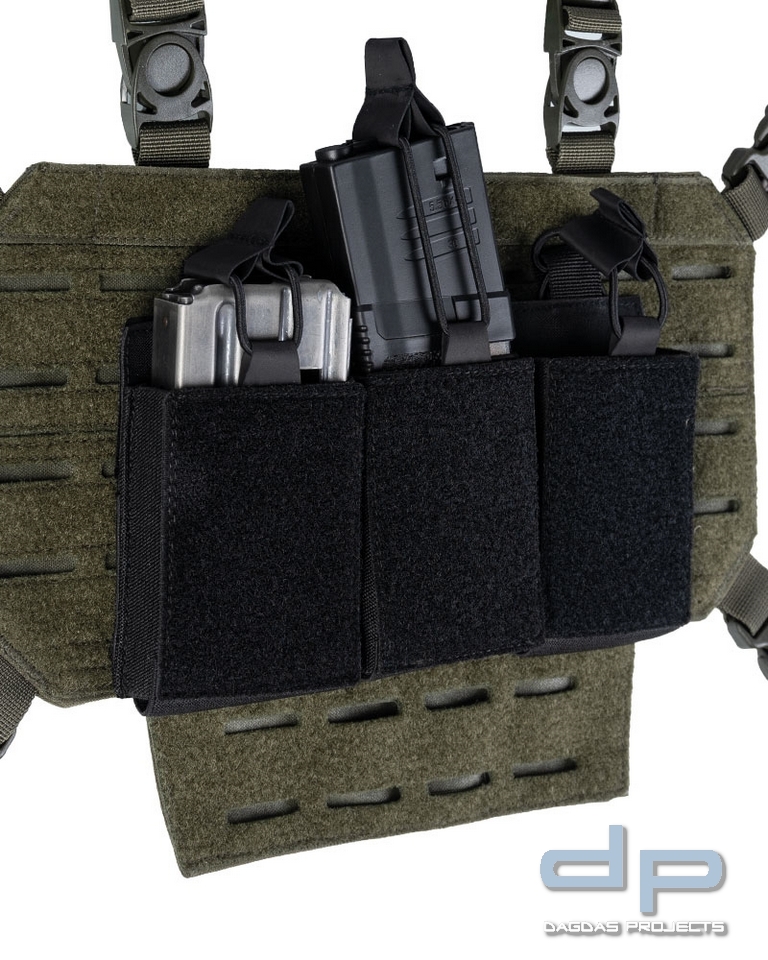 MAG.TASCHE TRIPLE M.KLETTRÜCKEN SCHWARZ VPE 5