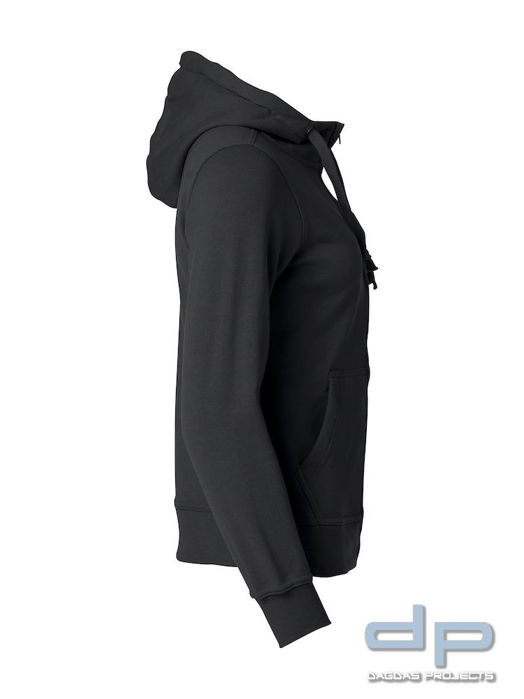 Basic Hoody Full zip Ladies in verschiedenen Farben mit Wunschaufdruck