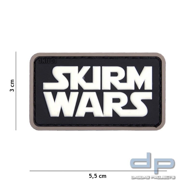 Emblem 3D PVC Skirm Wars schwarz