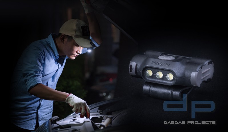UL10 - LED- Cliplampe für Kappen, Molle, Rucksäcke, Koppel, Gürtel, 65 Lumen
