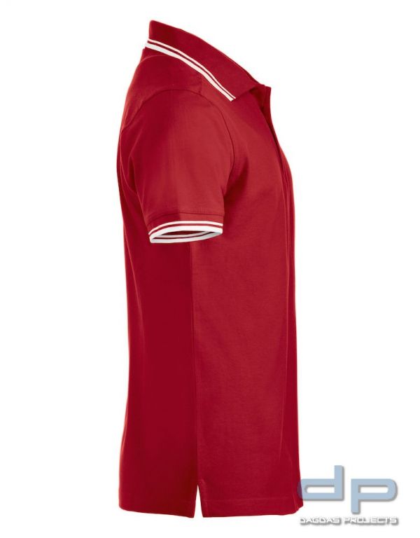 Behörden Poloshirt Piqué Rot mit Aufdruck nach Wunsch