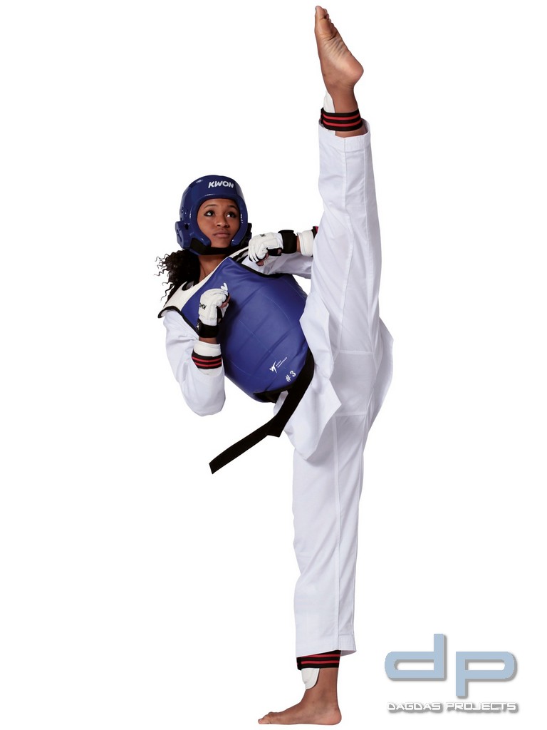 TKD Kampfweste Competition Double CE WT in Rot/Blau