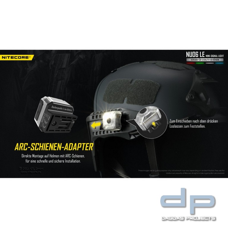 NiteCore® mehrfarbige Mini - Signalleuchte -NU06LE-