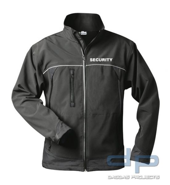Security Softshell Jacke schwarz