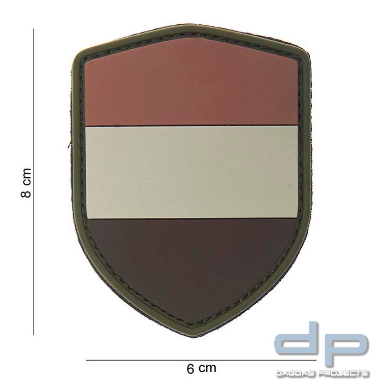 Emblem 3D PVC Schild Niederlande desert