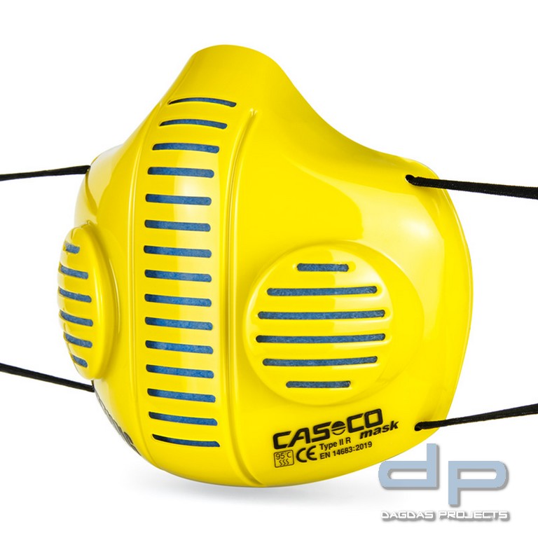 CASCO MASK 2.0 IN GELB AUFDRUCK: RETTUNG