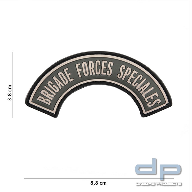 Emblem 3D PVC Brigade Forces Speciales grau