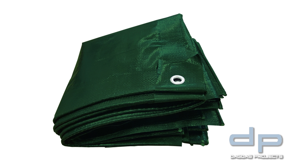 PE-GEWEBEPLANE 180g/m² GRÜN 3 m X 4 m
