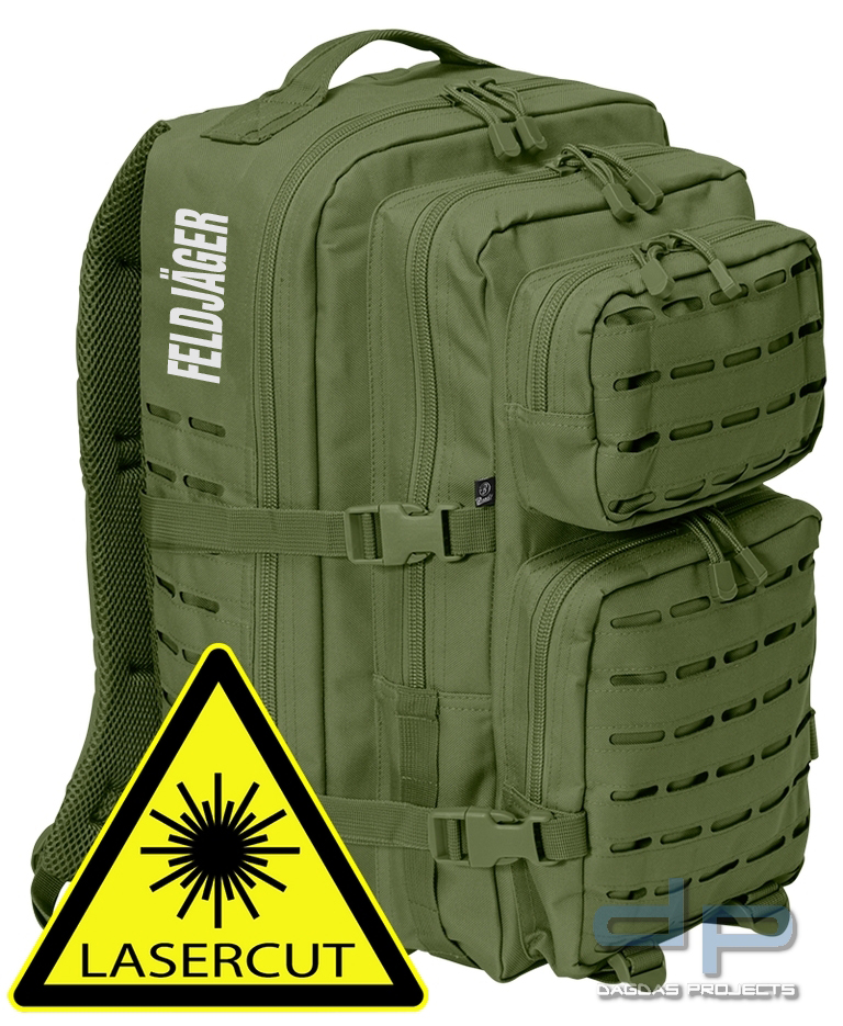 Brandit Rucksack US Cooper LASERCUT large in verschiedenen Farben mit Wunschaufdruck