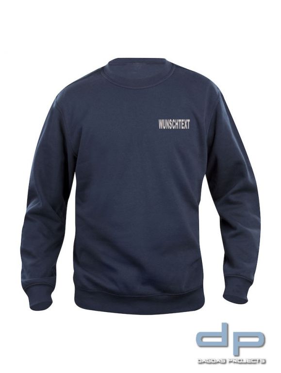Clique Basic Roundneck mit Wunschaufdruck in verschiedenen Farben