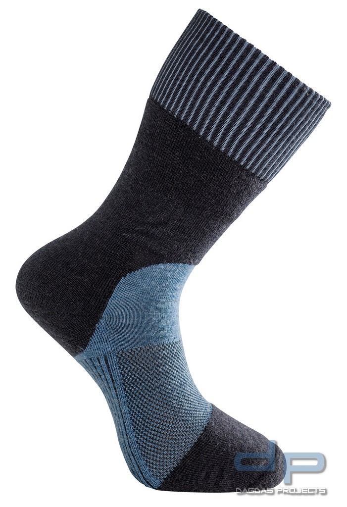 Woolpower Skilled Socks Classic 400 in navy und grau