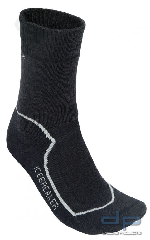 Icebreaker Socken Hike+ Heavy Crew Black