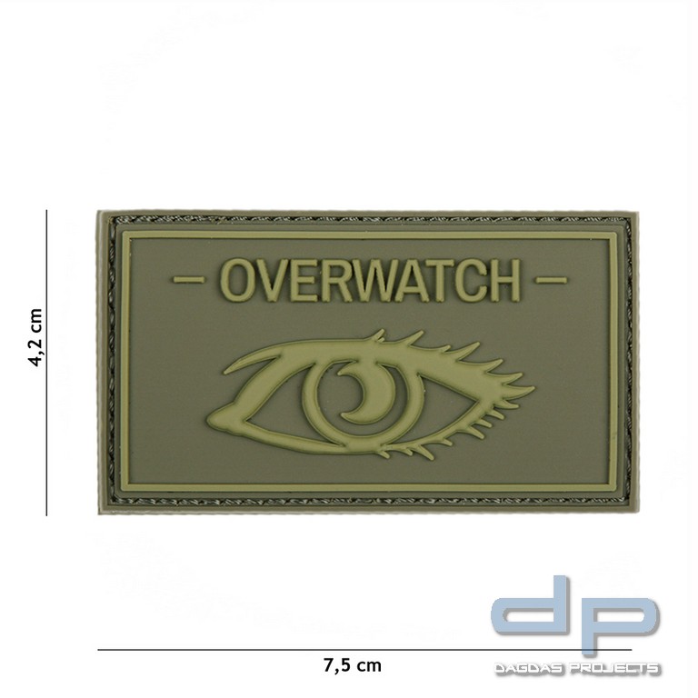 Emblem 3D PVC Overwatch grün