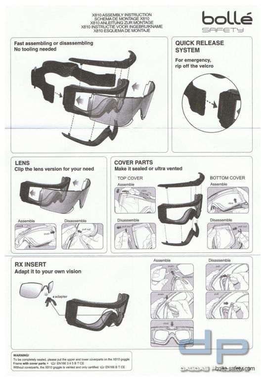 TACT.BRILLE BOLLÉ® X810 SCHWARZ