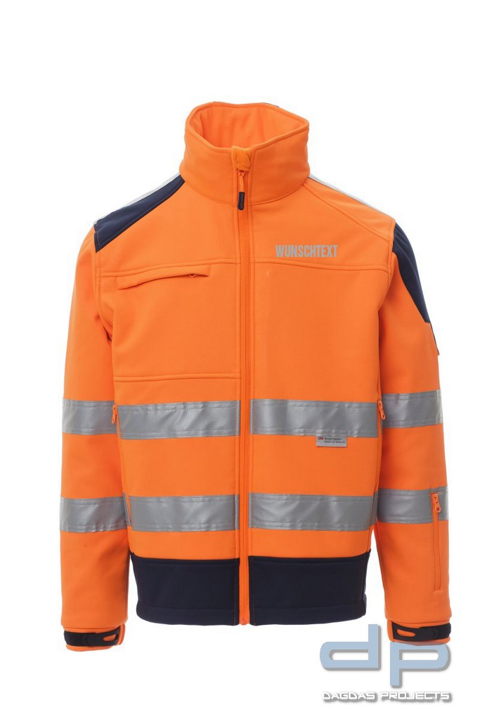 Payper Behörden Warnschutz Softshelljacke "SCREEN" in verschiedenen Farben mit Aufdruck nach Wunsch