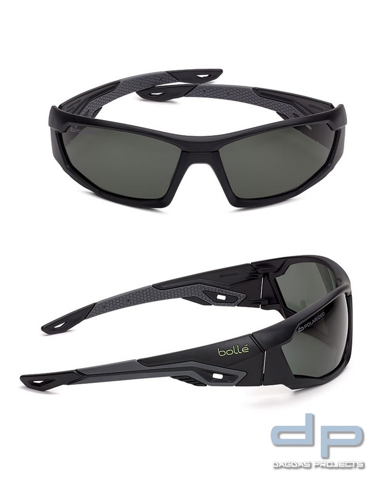TACT.BRILLE BOLLÉ® ′MERCURO POL.′ GRAU/SCHWARZ
