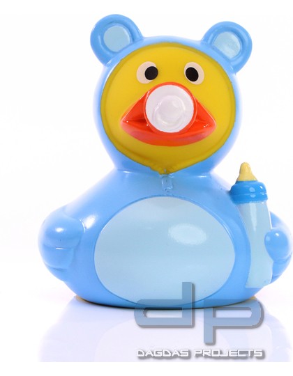 Schnabels® Quietsche-Ente Baby in Hellblau und Pink