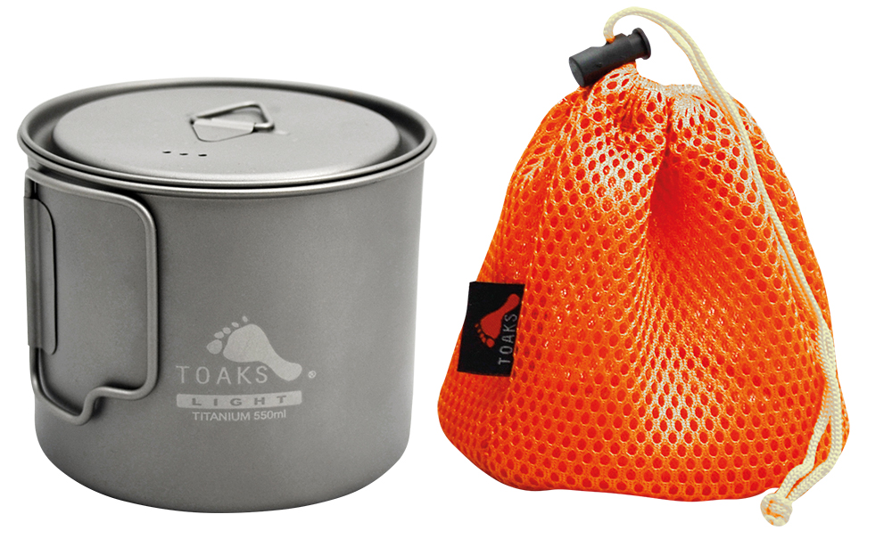 Toaks Titanium Pot 550 ml Ultralight mit Deckel