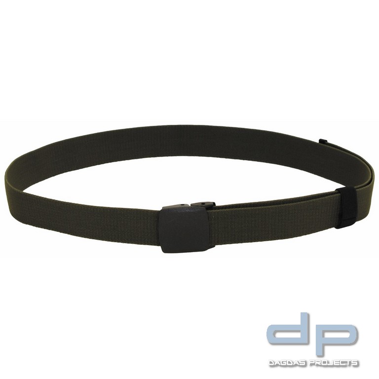 Gürtel, "Tactical Elastic", oliv, Plastikschloss, 3,7 cm