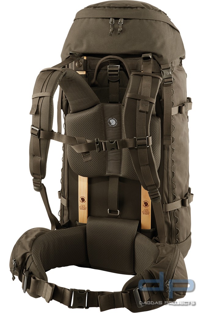 Fjällräven Singi 48 Rucksack in grau und dunkeloliv
