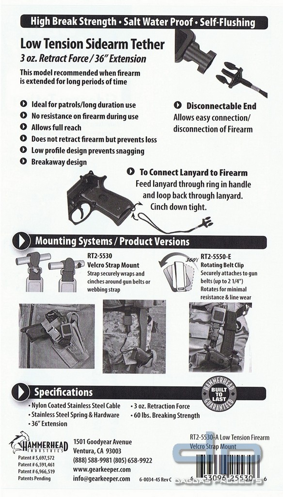 GearKeeper Kurzwaffen RT4-5570 Molle+Velco CT