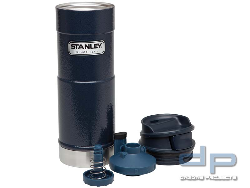 Stanley Classic Vakuum-Trinkbecher, 0,47 Liter, 18/8 Edelstahl, Hammerton navy blau