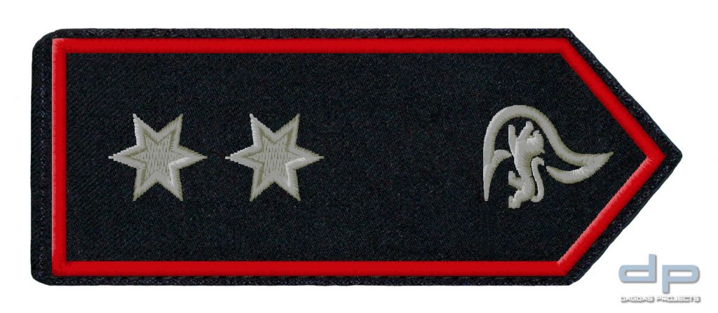 SCHULTERKLAPPENPAAR FEUERWEHR, BADEN-WÜRTTEMBERG OBERBRANDMEISTER / OBERBRANDMEISTERIN