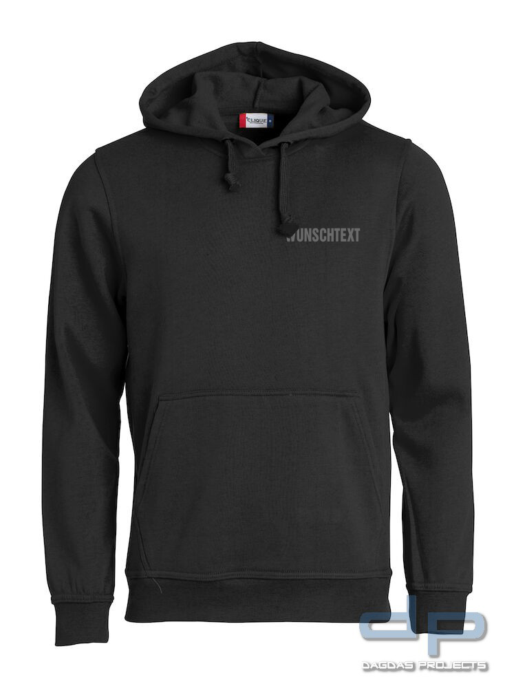 Basic Hoody mit Wunschaufdruck in verschiedenen Farben