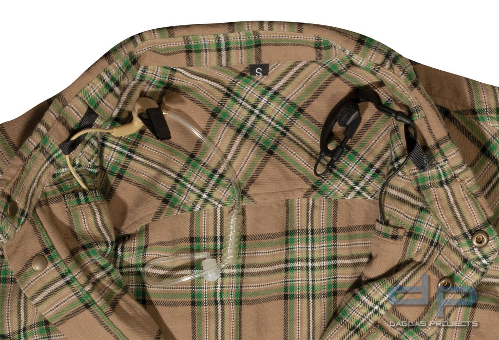 4-14 FACTORY CANADA SHIRT BUSH GREEN/BROWN TARTAN