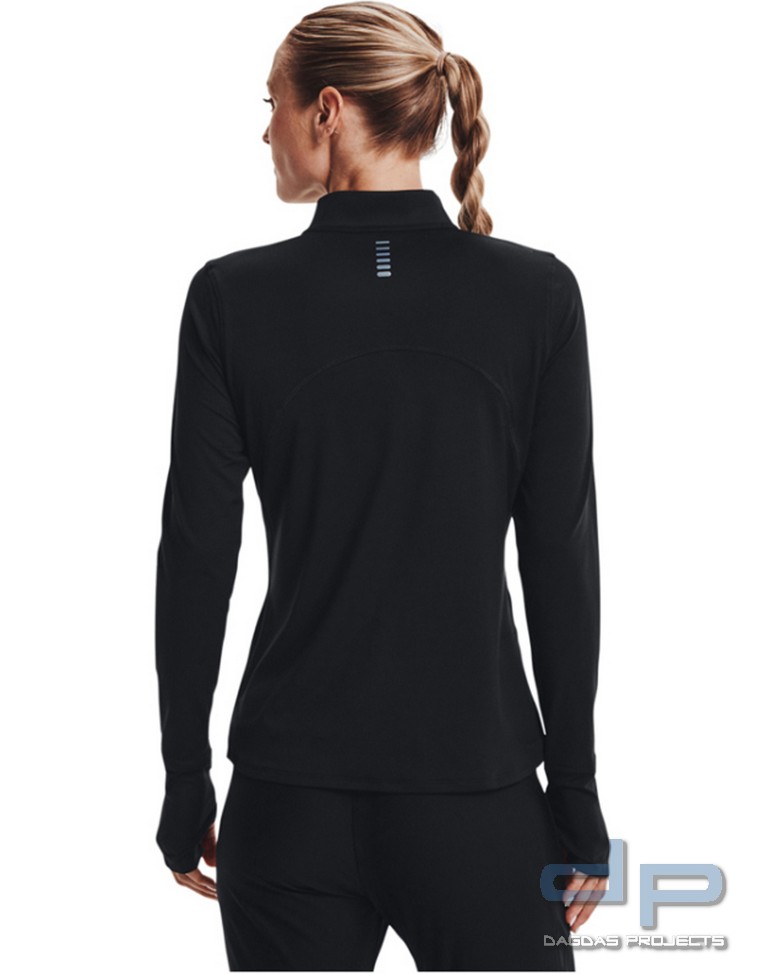 Under Armour Qualifier Run 2.0 1/2 Zip (Frauen Sweater) in schwarz