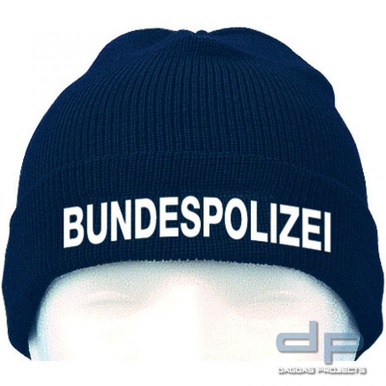 Wollmütze mit Bestickung BUNDESPOLIZEI