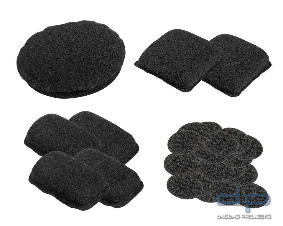 ZEBRA ARMOUR HELMPOLSTERSET MIT KLETT 7-TLG