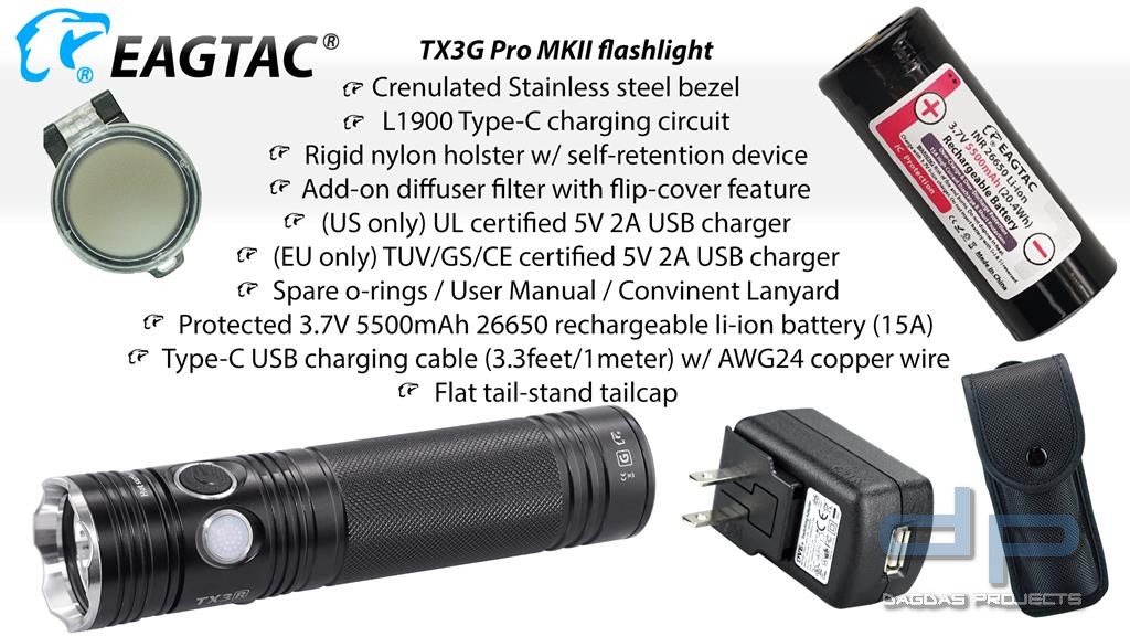 EAGTAC TX3G Pro MKII, XHP70.2