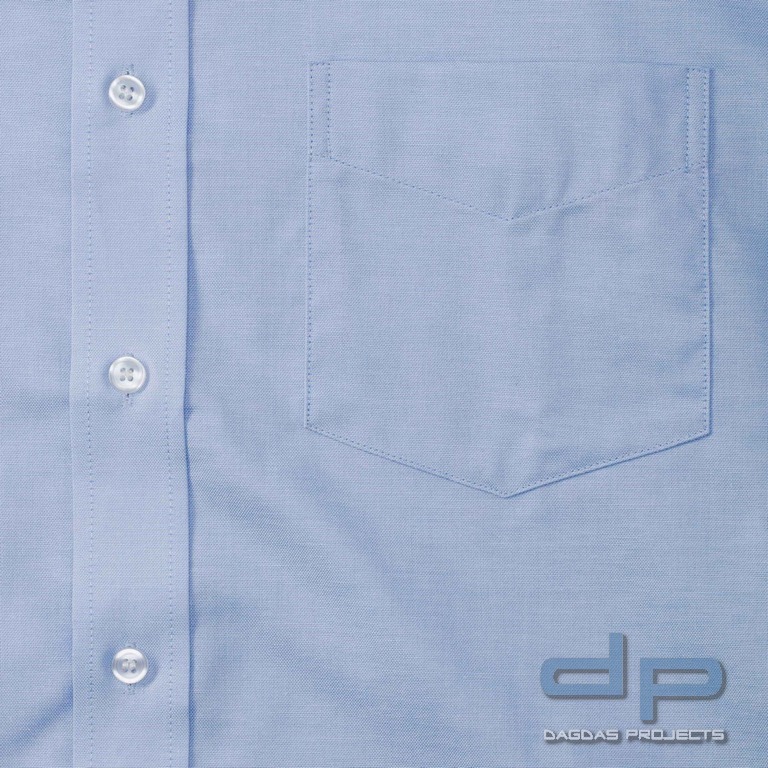 Kurzärmliges Hemd in oxford blau mit 3-Fach Aufdruck MSS