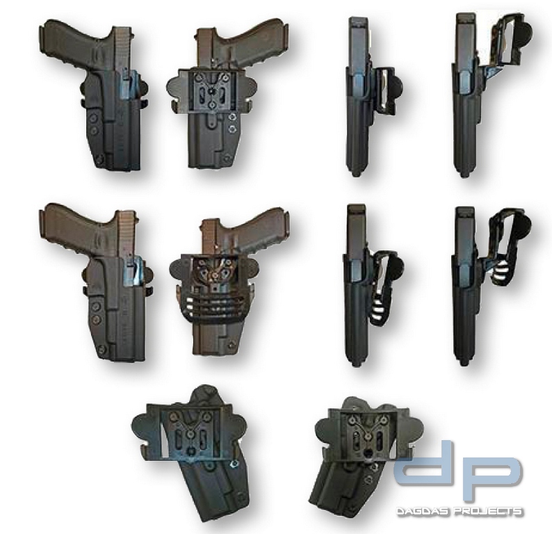 Comp-Tac Kydex Holster "International" schwarz, für HK Pistolen Mod. P30L + HK45 Full Size, rechts