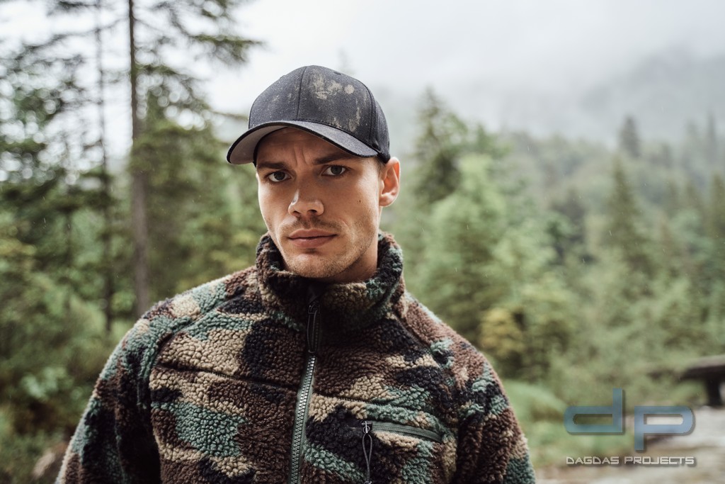 Teddyfleece Jacket in Schwarz