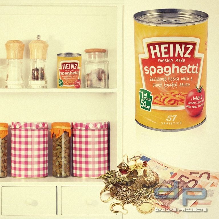 Safe (Ausführung: Konservendose) Heinz Spaghetti