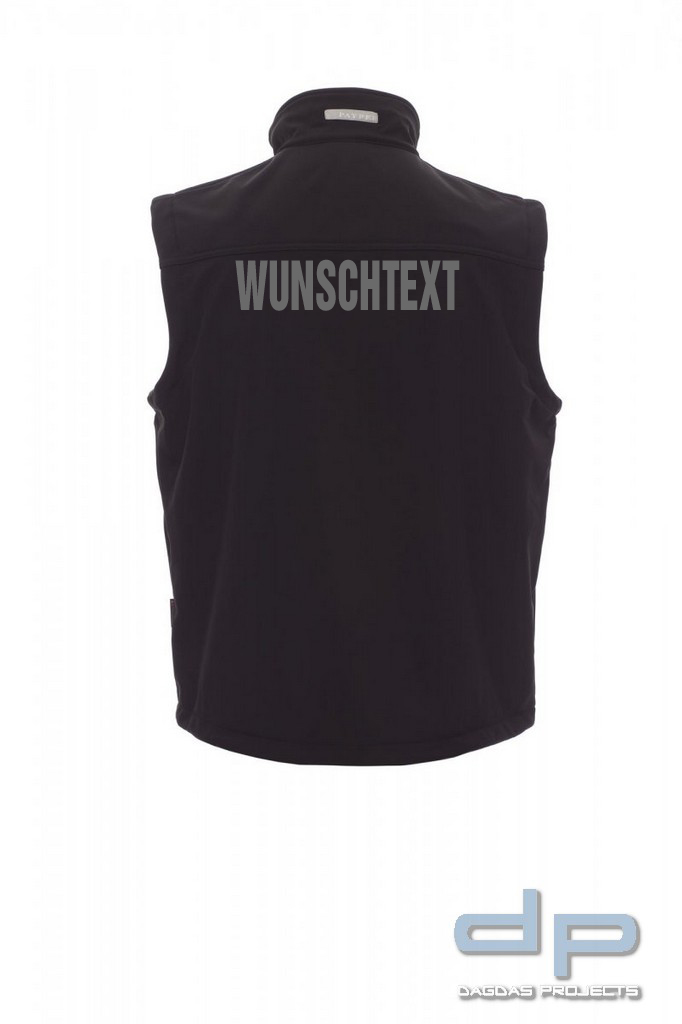 Payper Herren Weste ,,Bering'' in Schwarz und Dark Navy mit Aufdruck nach Wunsch